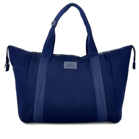 Dagne Dover Bags Dagne Dover Landon Dark Blue Vegan Carryall Duffle